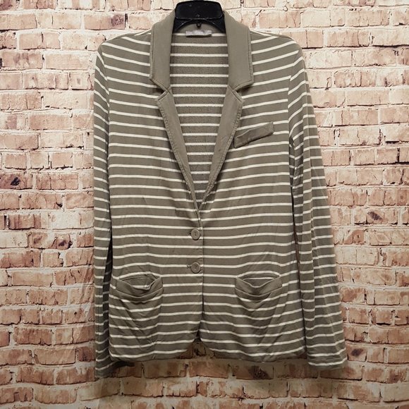 Tart Sweaters - Tart Cardigan Gray/White Size Large
